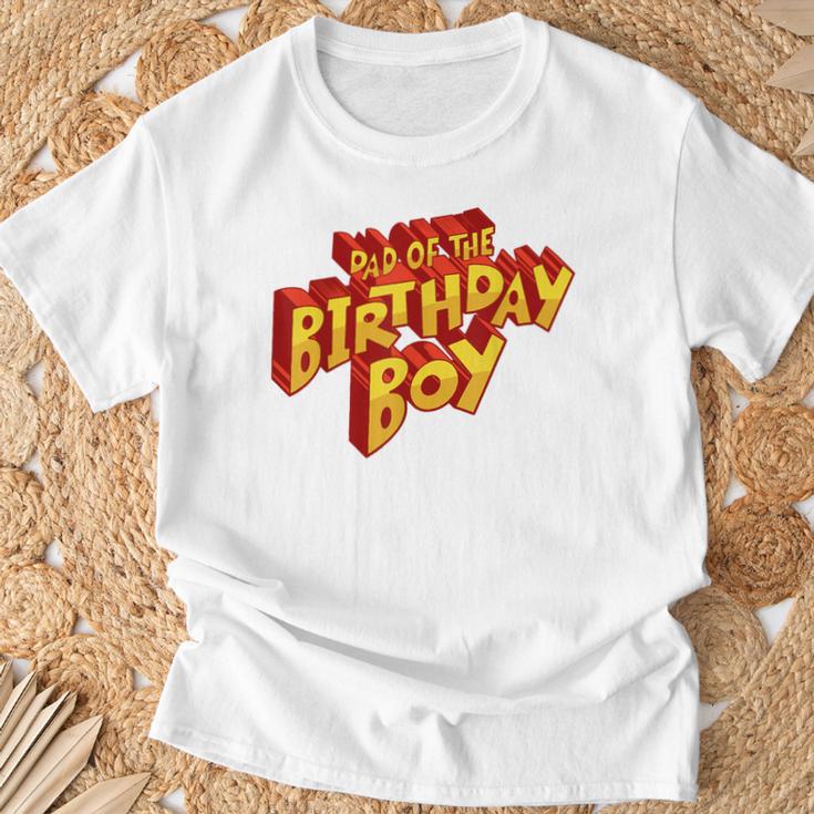 Dad Of The Birthday Boy Fun Comic Book Graphic T-Shirt Gifts for Old Men Dad Of The Birthday Boy Fun Comic Book Graphic T-Shirt Gifts for Old Men