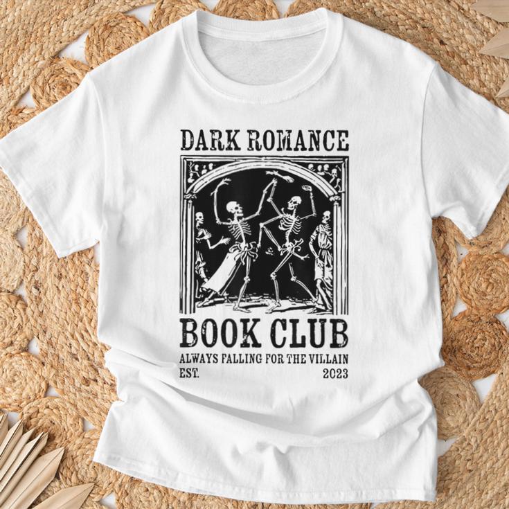 Dark Romance Book Club Always Falling For The Villain T-Shirt Gifts for Old Men