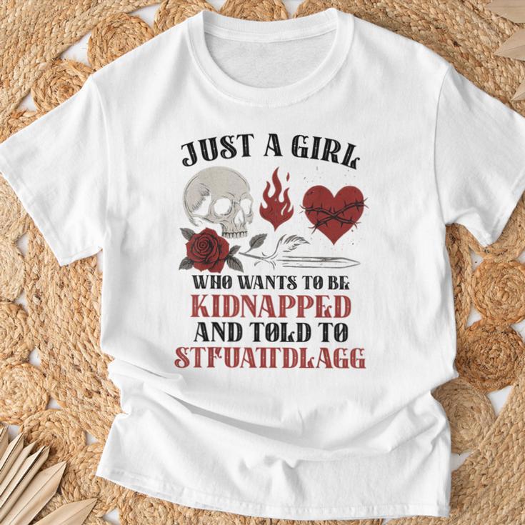 Dark Romance Merch Women STFUATTDLAGG Spicy Book Lover T-Shirt Gifts for Old Men Dark Romance Merch Women STFUATTDLAGG Spicy Book Lover T-Shirt Gifts for Old Men