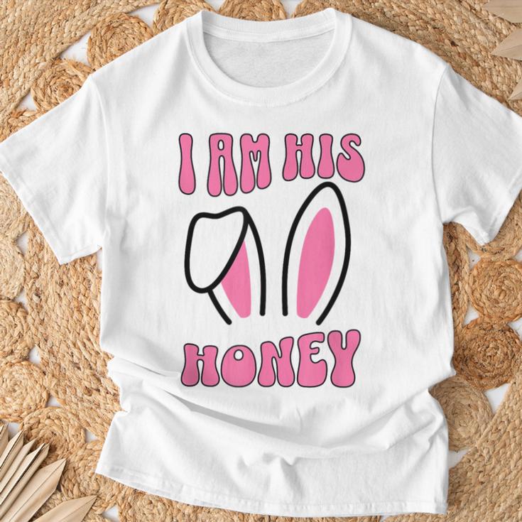 De Pâques Assorti Pour Avec Inscription I Am His Honey T-Shirt Cadeaux pour les vieillards