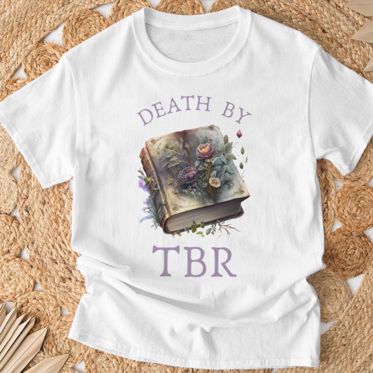Death By TBR So Many Books Bookish Bookworm T-Shirt Gifts for Old Men Death By TBR So Many Books Bookish Bookworm T-Shirt Gifts for Old Men