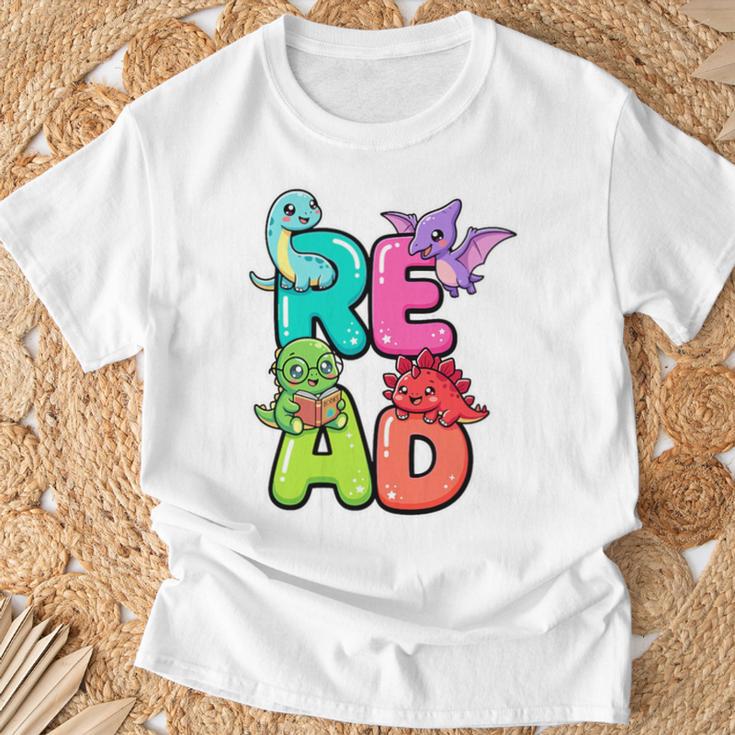 Dinosaur Read Book Lover Dino Reading Kids Premium Tri-Blend T-Shirt Gifts for Old Men Dinosaur Read Book Lover Dino Reading Kids Premium Tri-Blend T-Shirt Gifts for Old Men