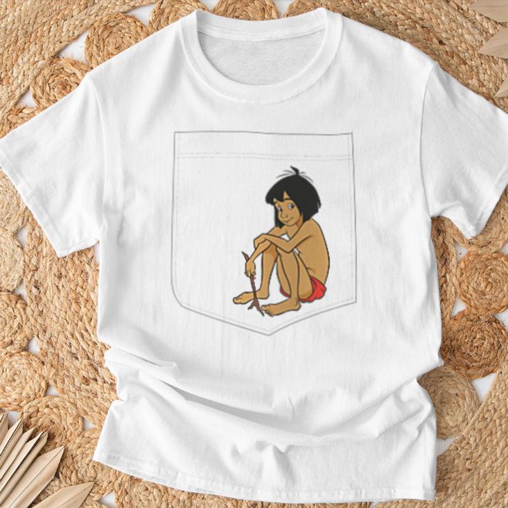 Disney The Jungle Book Mowgli Pocket T-Shirt Gifts for Old Men