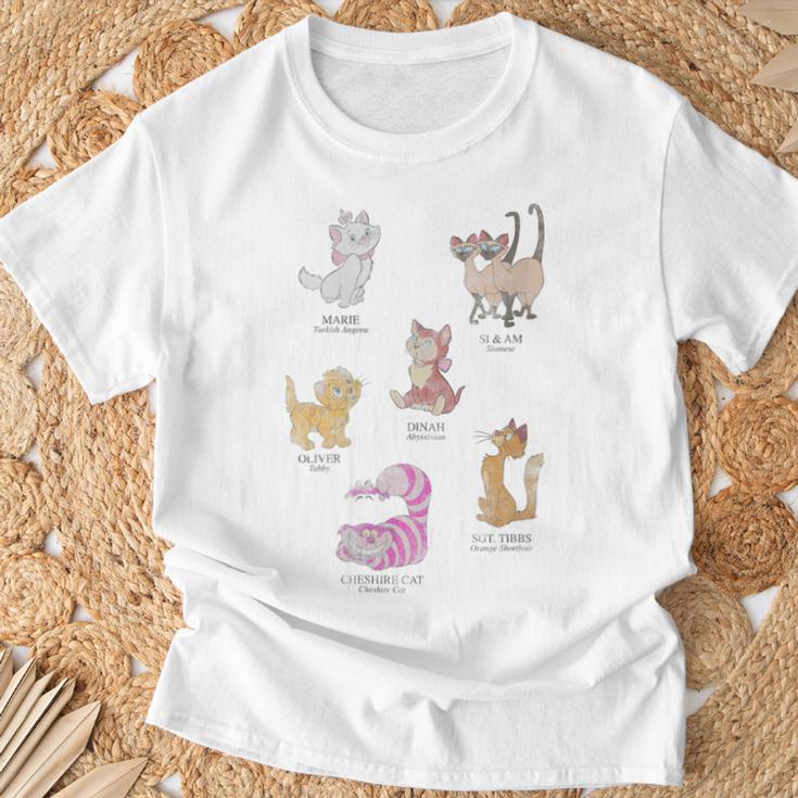 Disney Mickey And Friends Cat Names And Breeds Textbook T-Shirt Gifts for Old Men