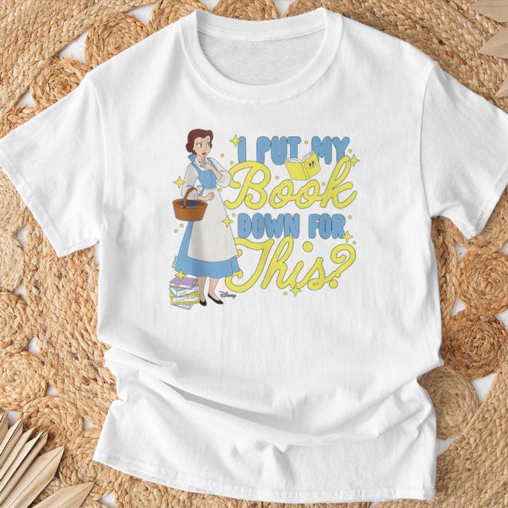 Disney Princess Belle I Put My Book Down For This T-Shirt Gifts for Old Men