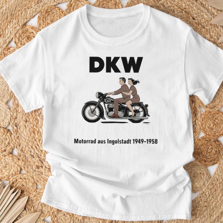 Dkw バイク 1930年代デザイン ビンテージバイク 長袖tシャツ Tシャツ 高齢者への贈り物