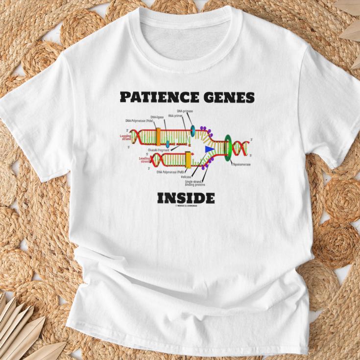 Dna複製内部の忍耐遺伝子 分子生物学 Tシャツ 高齢者への贈り物