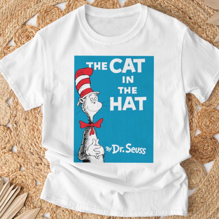 Dr Seuss The Cat In The Hat Book Cover T-Shirt Gifts for Old Men