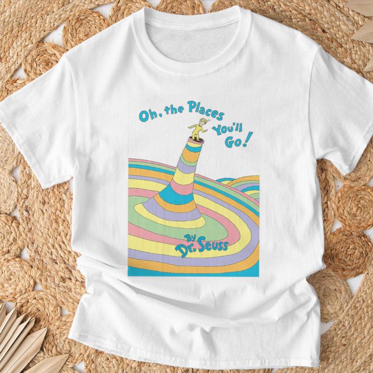 Dr Seuss Oh The Places You'Ll Go Book Cover Premium Tri-Blend T-Shirt Gifts for Old Men Dr Seuss Oh The Places You'Ll Go Book Cover Premium Tri-Blend T-Shirt Gifts for Old Men