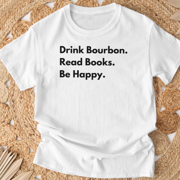 Drink Bourbon Read Books Be Happy T-Shirt Gifts for Old Men Drink Bourbon Read Books Be Happy T-Shirt Gifts for Old Men