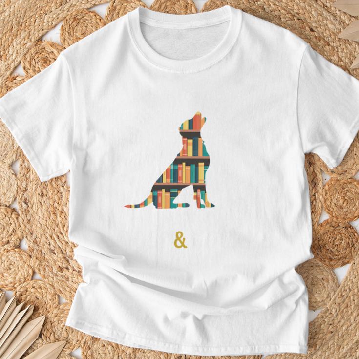 Easily Distracted By Dog And Books Shirt Reading Lover Girls Comfort Colors Crop Top T-Shirt Gifts for Old Men
