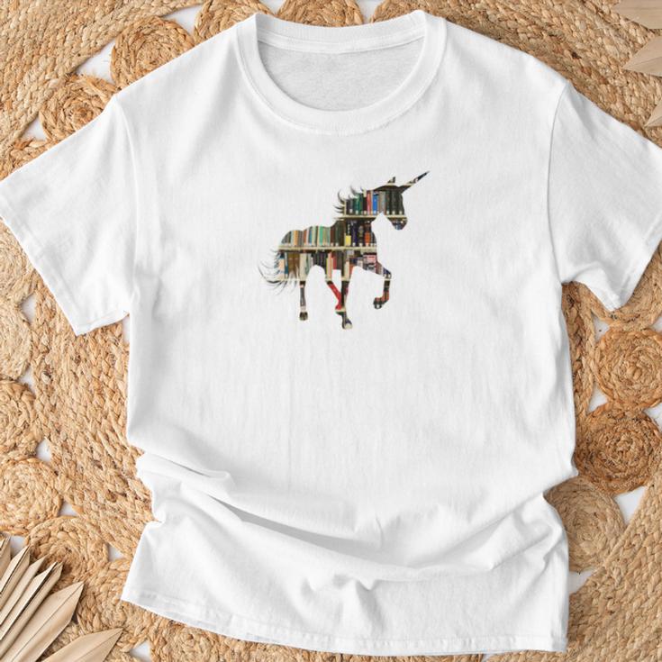 Easily Distracted By Unicorns And Books T-Shirt Gifts for Old Men