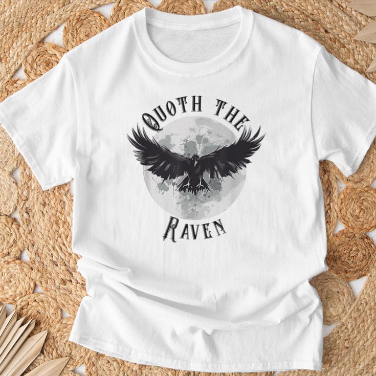 Edgar Allan Poe Nevermore The Raven Quote Literary Book T-Shirt Gifts for Old Men Edgar Allan Poe Nevermore The Raven Quote Literary Book T-Shirt Gifts for Old Men