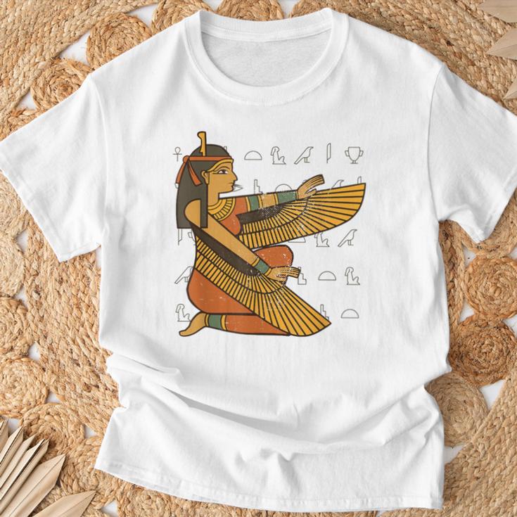 Égypte Hiéroglyphe Déesse Isis De Laie Et De La Mort T-Shirt Cadeaux pour les vieillards