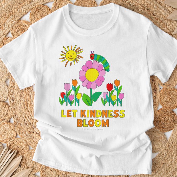 Eric Carle Let Kindness Bloom Flowers And Caterpillar Book T-Shirt Gifts for Old Men