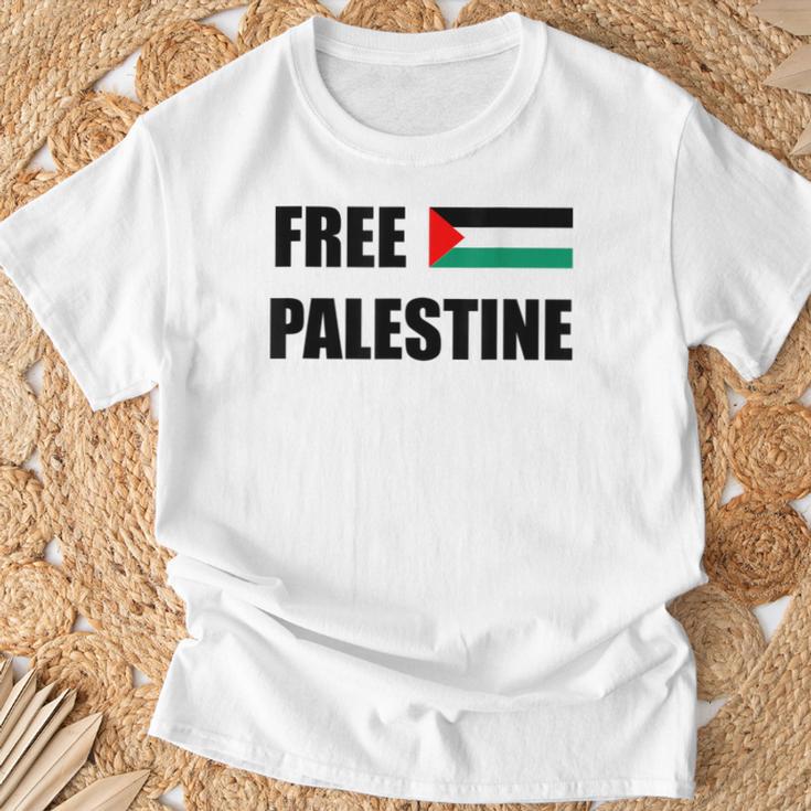 Free Gaza Free Palestine Flag ビンテージtシャツ Tシャツ 高齢者への贈り物