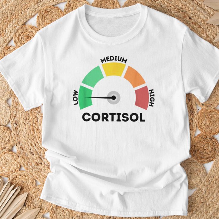 Low Cortisol Levels Meme Tシャツ 高齢者への贈り物