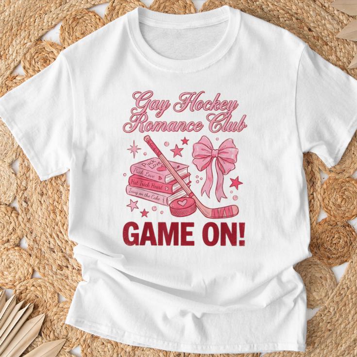Gay Hockey Romance Club Bookish Smutty Spicy Book Lover T-Shirt Gifts for Old Men Gay Hockey Romance Club Bookish Smutty Spicy Book Lover T-Shirt Gifts for Old Men