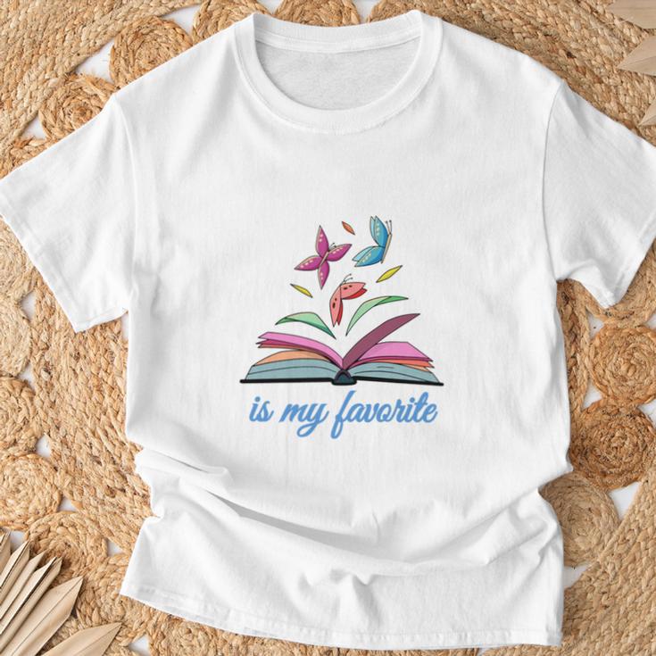My Granddaughter Is My Favorite Author For Book Lovers T-Shirt Gifts for Old Men