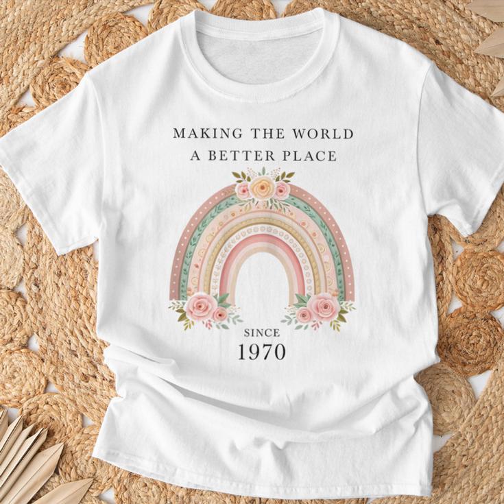 Hacer Del Mundo Un Lugar Mejor Desde 1970 Cumpleaños De Es Camiseta unisex Regalos para ancianos