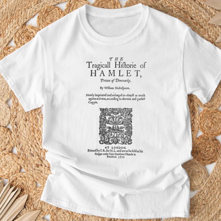 Hamlet Theatre Classical Literature Book Lover T-Shirt Gifts for Old Men