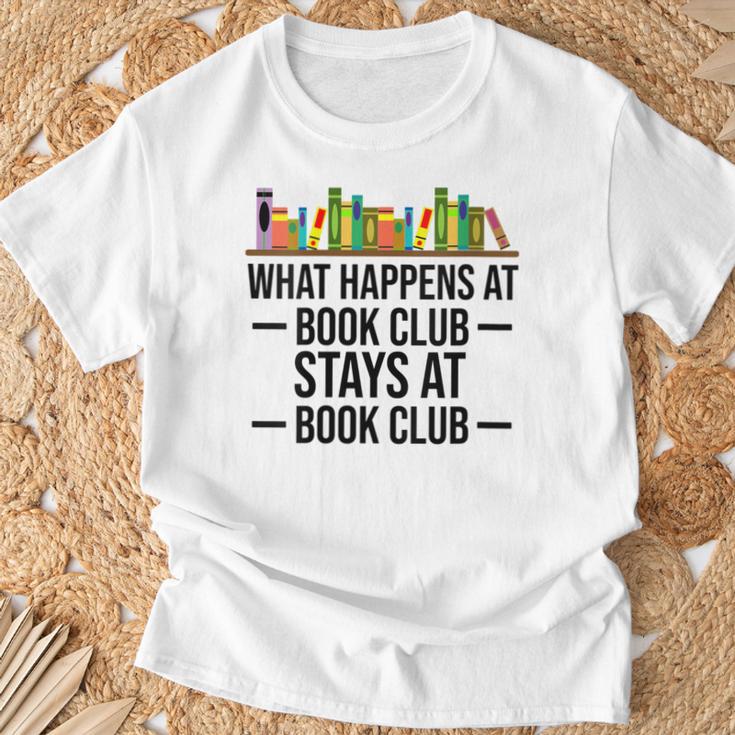 What Happens At Book Club Stay At Book Club Women T-Shirt Gifts for Old Men What Happens At Book Club Stay At Book Club Women T-Shirt Gifts for Old Men