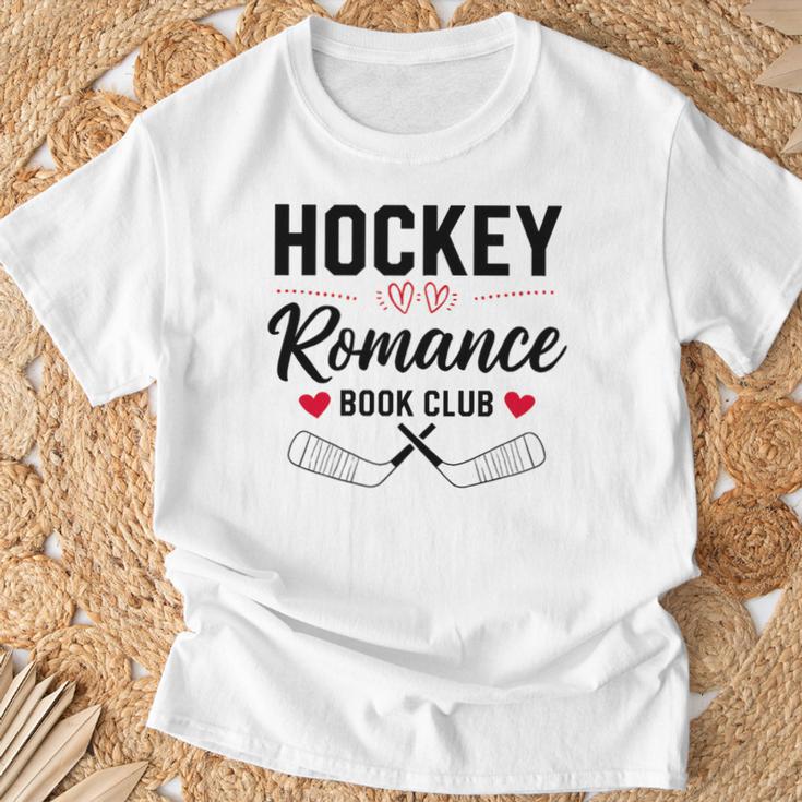 Hockey Romance Book Club Reader Sports Love Reading Premium Tri-Blend T-Shirt Gifts for Old Men