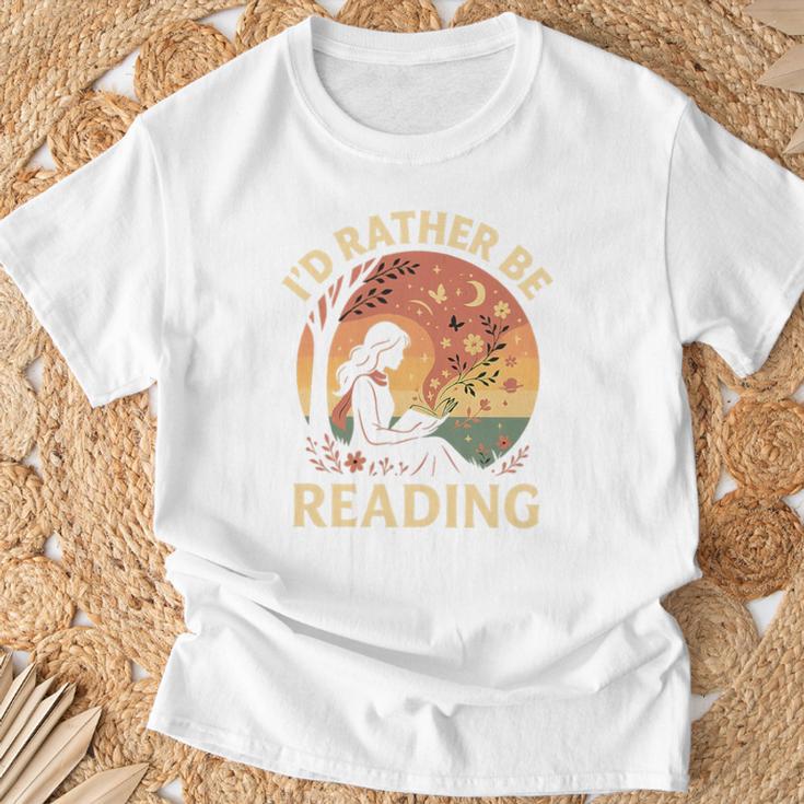 I'd Rather Be Reading Book Lover Vintage Sunset Apparel Premium Tri-Blend T-Shirt Gifts for Old Men I'd Rather Be Reading Book Lover Vintage Sunset Apparel Premium Tri-Blend T-Shirt Gifts for Old Men