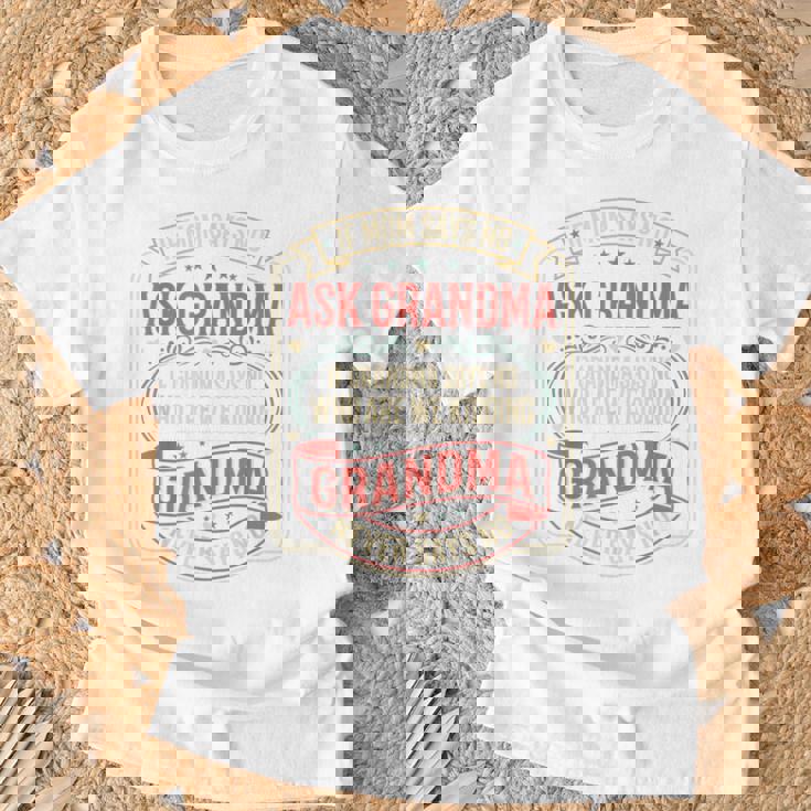 If Momays No Ask Grandma Familyassy Quote Tシャツ 高齢者への贈り物