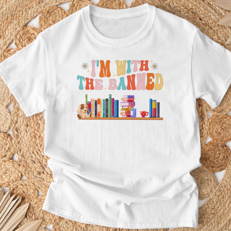 I'm With The Banned Book Readers I Read Banned Books T-Shirt Gifts for Old Men I'm With The Banned Book Readers I Read Banned Books T-Shirt Gifts for Old Men