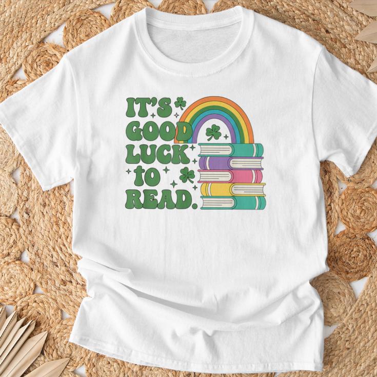 IT S Good Luck To Read Book Lover T-Shirt Gifts for Old Men