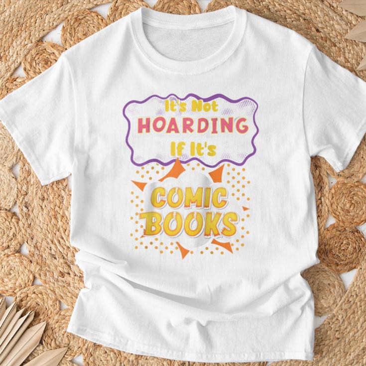 It's Not Hoarding If It's Comic Books Collector Reader Raglan Baseball Tee T-Shirt Gifts for Old Men