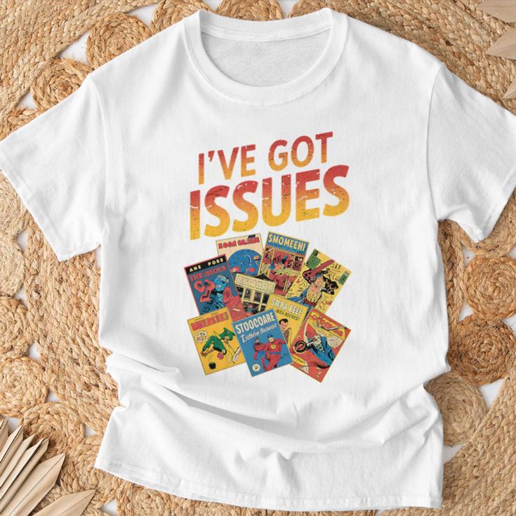 I'Ve Got Issues Comic Book Collecting Premium Tri-Blend T-Shirt Gifts for Old Men
