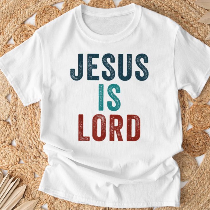 Jesus Is Lord – Christian Faithintage Born-Again Graphic Tシャツ 高齢者への贈り物