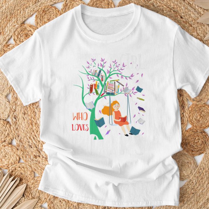 Just A Girl Who Loves Books Lover Librarian Reading Bookworm Premium T-Shirt Gifts for Old Men Just A Girl Who Loves Books Lover Librarian Reading Bookworm Premium T-Shirt Gifts for Old Men