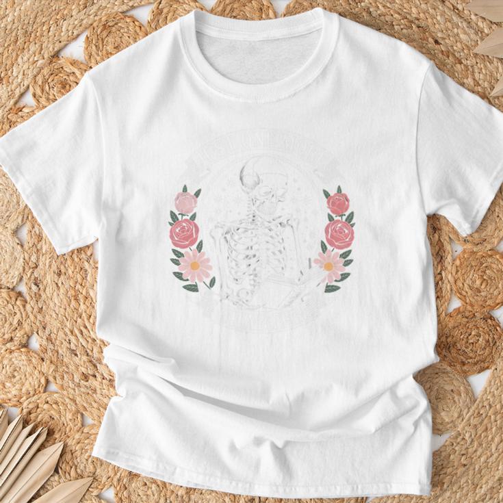 Just One More Chapter Gothic Skeleton Reading A Book Comfort Colors Crop Top T-Shirt Gifts for Old Men