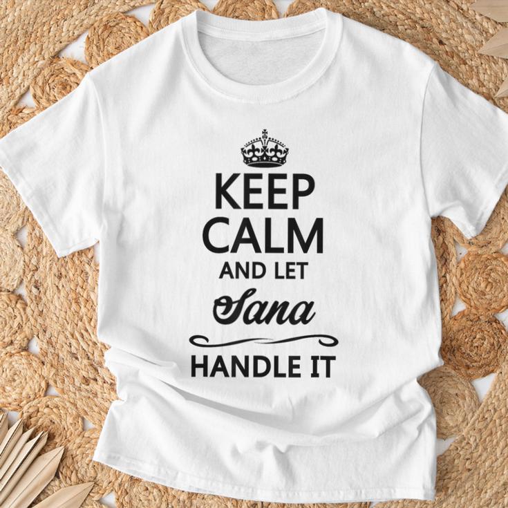 Keep Calm And Letana Handle It 面白い名前ギフト Tシャツ 高齢者への贈り物