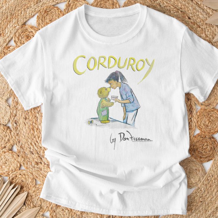 Kids Corduroy Illustrated Cover Kids Book T-Shirt Gifts for Old Men