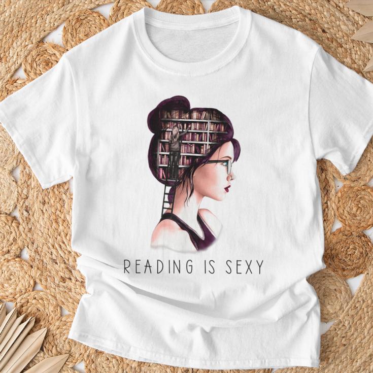 Lesen Is Sexy Goth Girl Books T-Shirt Gifts for Old Men Lesen Is Sexy Goth Girl Books T-Shirt Gifts for Old Men