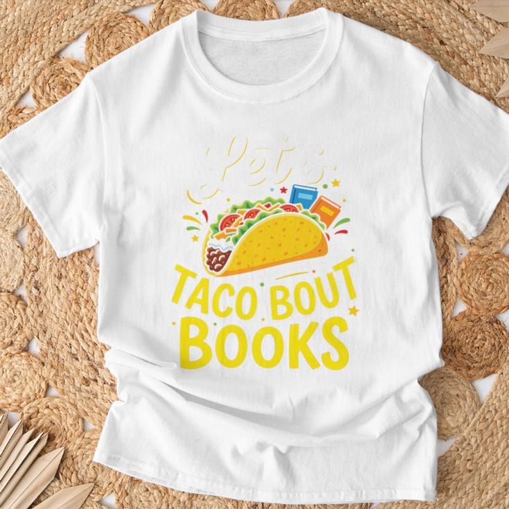 Let's Taco About Books Mexican Pun Bookworm Premium Tri-Blend T-Shirt Gifts for Old Men Let's Taco About Books Mexican Pun Bookworm Premium Tri-Blend T-Shirt Gifts for Old Men