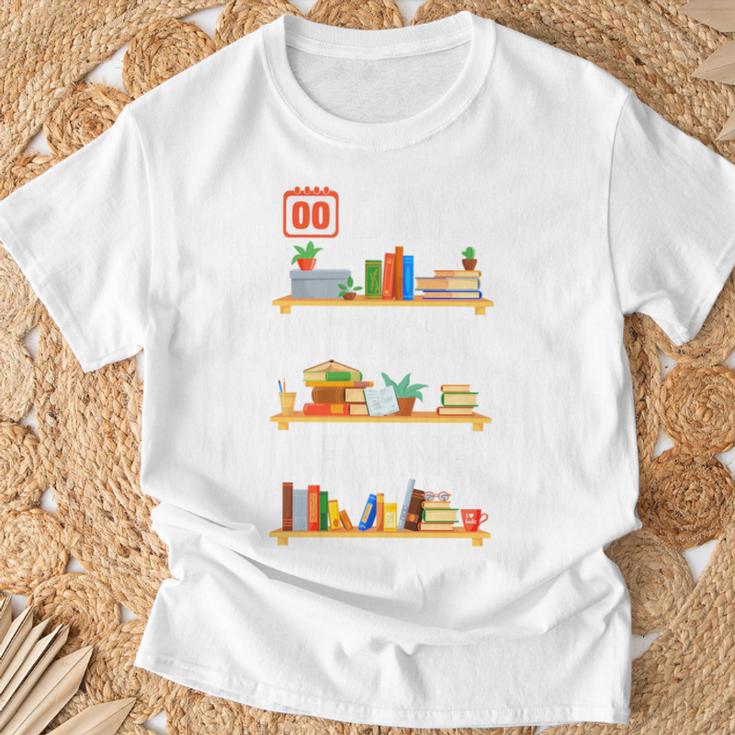 Library Librarian Bookworm Book 00 Days Without Reading Premium Tri-Blend T-Shirt Gifts for Old Men