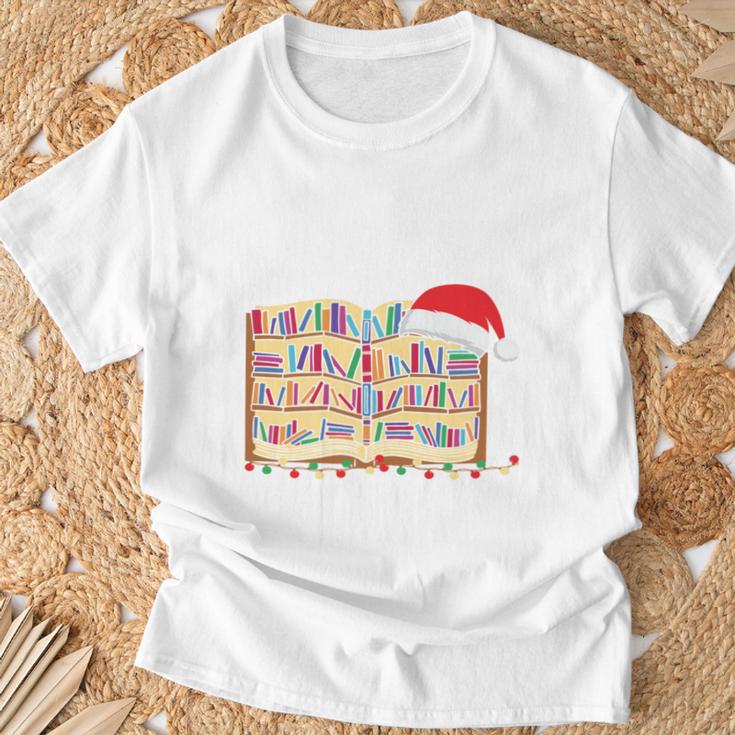 Library Squad Christmas Book Team Xmas Reading Lover T-Shirt Gifts for Old Men