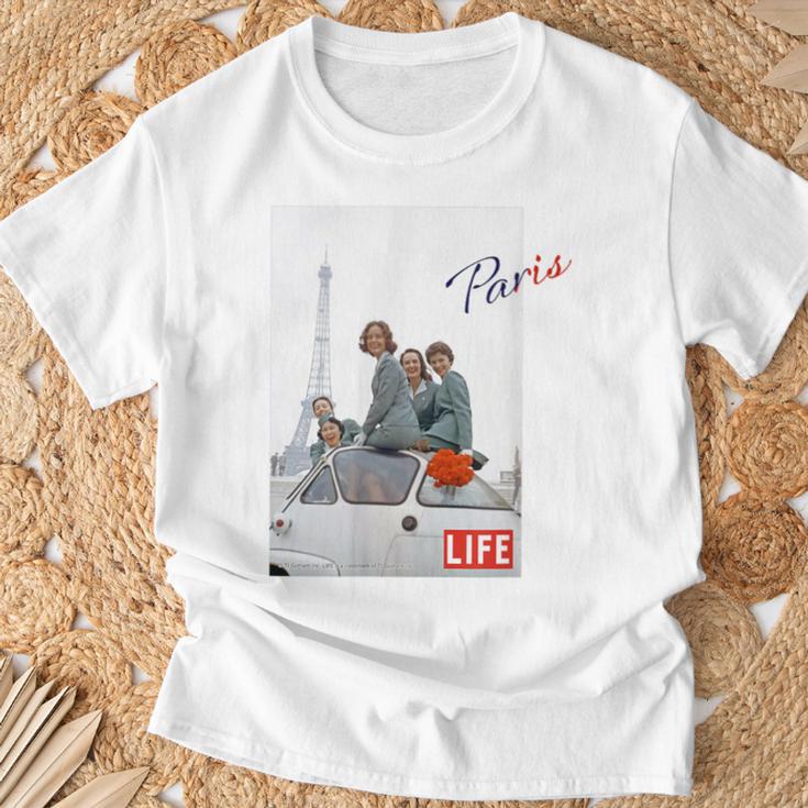 Life Picture Collection トラベル（９） エッフェル塔 ／ フランス ／ パリ Tシャツ 高齢者への贈り物