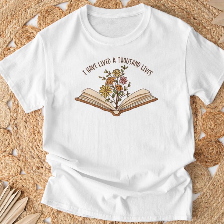 I Have Lived a Thousand Lives Reading Book Lover T-Shirt Gifts for Old Men I Have Lived a Thousand Lives Reading Book Lover T-Shirt Gifts for Old Men