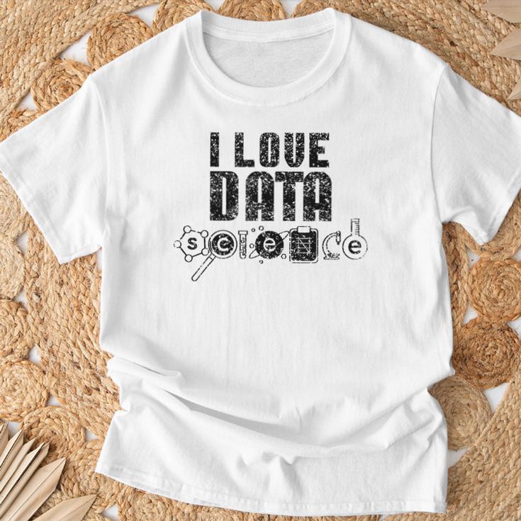 I Love Datacience Analytics アナリストサイエンティスト Tシャツ 高齢者への贈り物