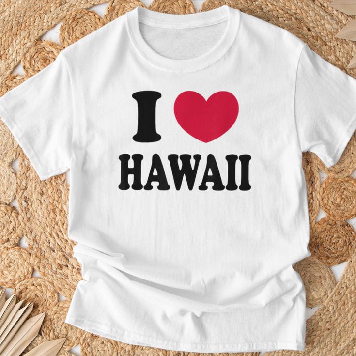 I Love Hawaii ハワイが大好き Tシャツ 高齢者への贈り物