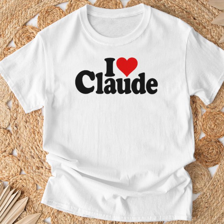 I Love Heart Claude Namee On A Tシャツ 高齢者への贈り物