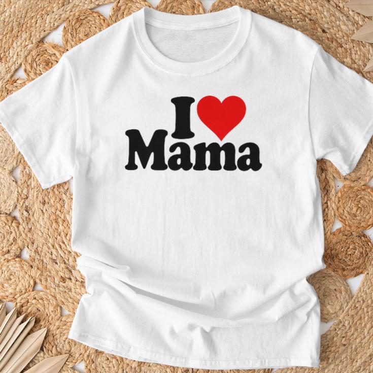 I Love Heart Mama Mother's Day Mommy Mother。 Tシャツ 高齢者への贈り物