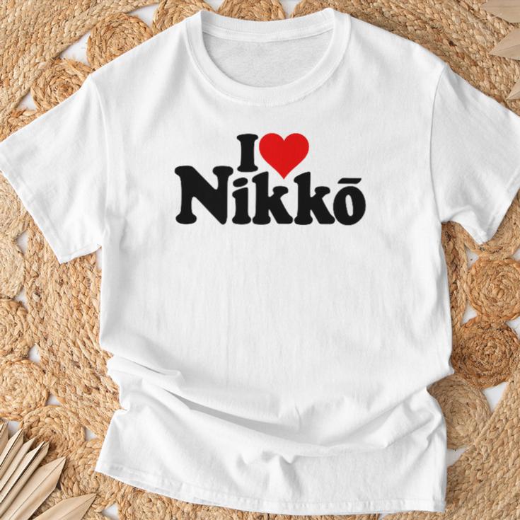 I Love Heart Nikko Japan 栃木県 Tシャツ 高齢者への贈り物