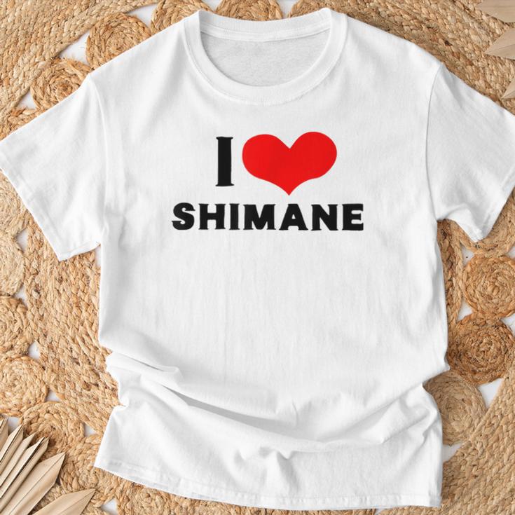 I Lovehimane 愛 ハート 島根 島根県 日本 お土産 かわいい おしゃれ Tシャツ 高齢者への贈り物